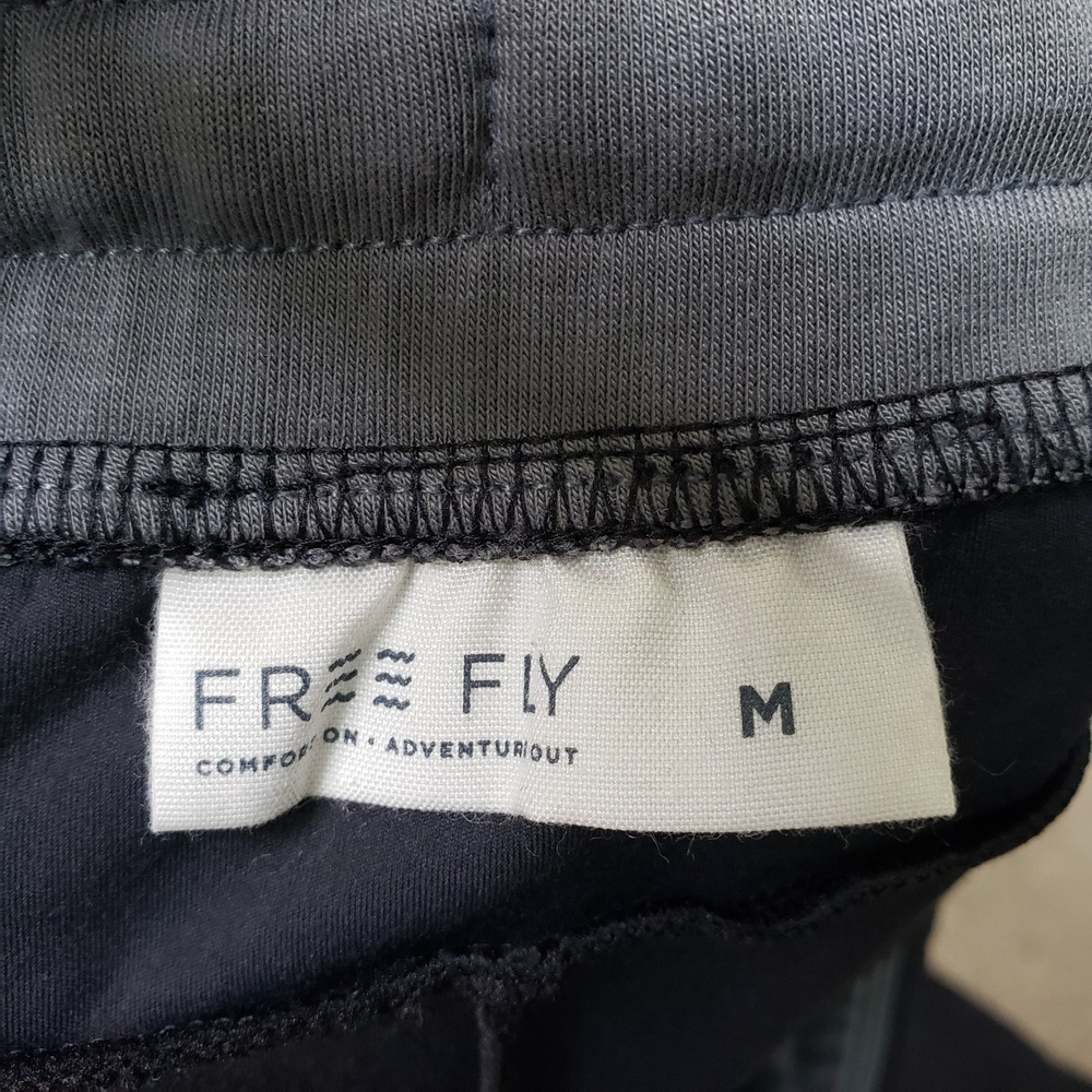 Free Fly Mens Highmile Jogger Black Stretch Performance Pants Medium Athleisure - Picture 9 of 9